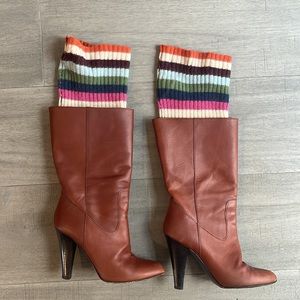 Coach Monika cognac colored boots